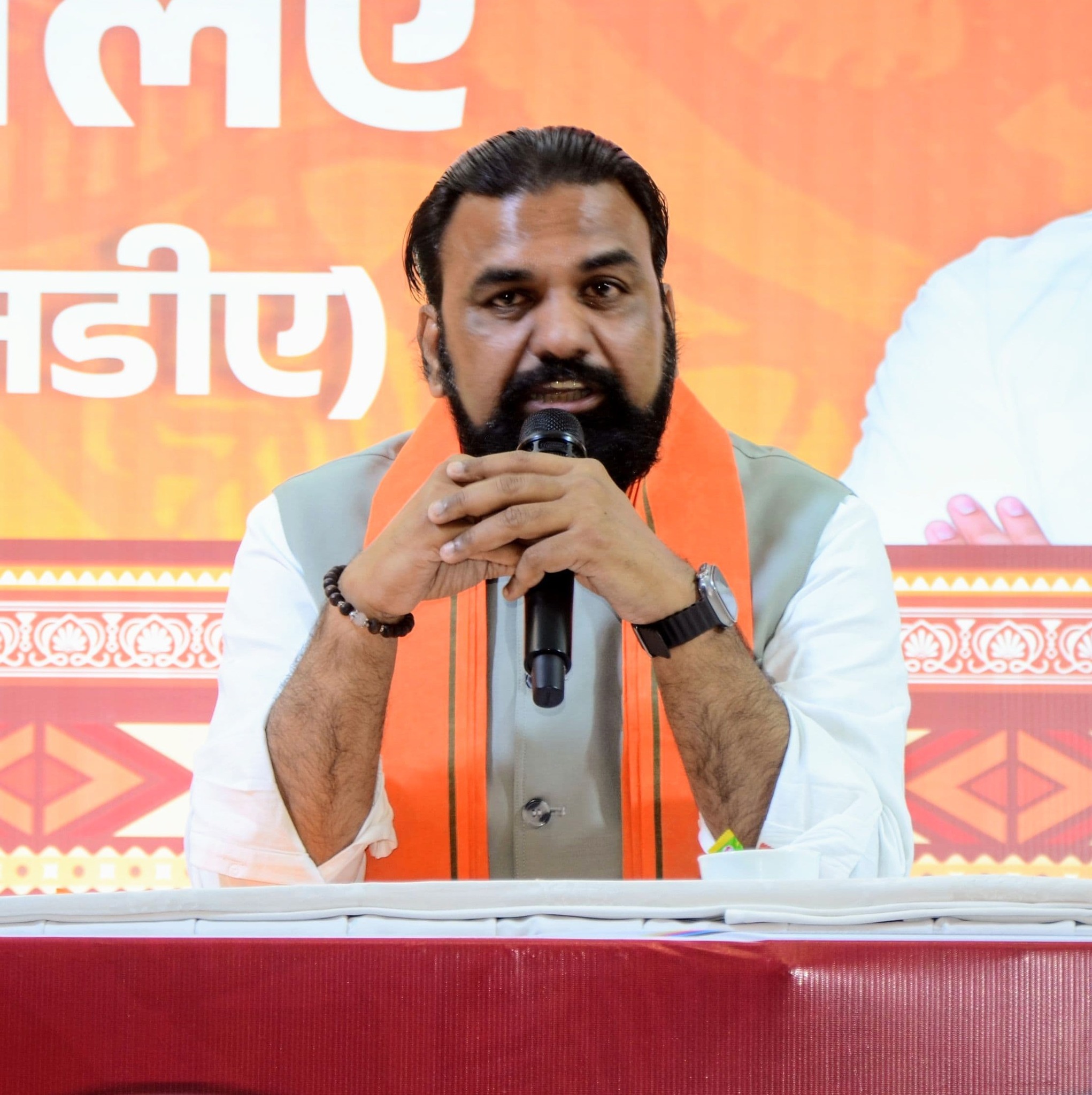 मेनिफेस्टो घोषणा के दौरान सिर्फ सम्राट चौधरी ने ही भाषण दिया।