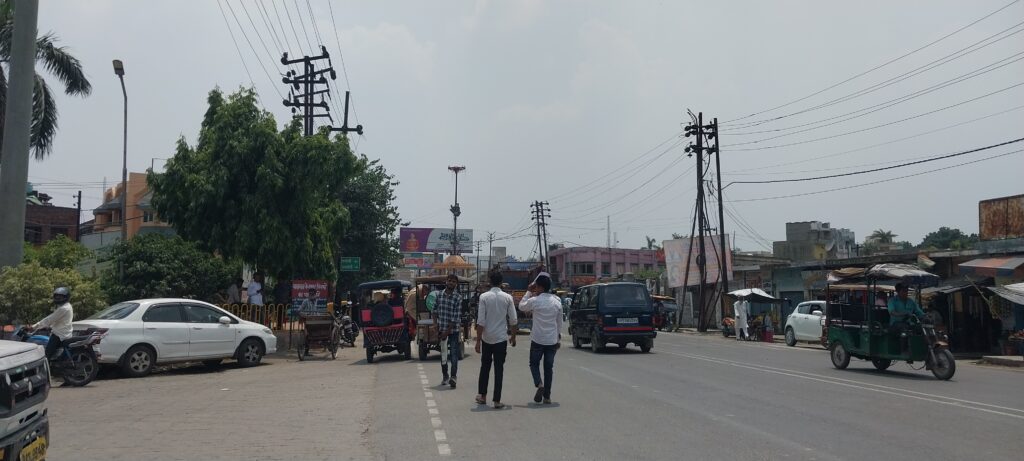 संभल शहर का दृश्य