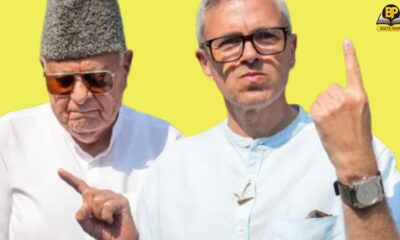 पिता फारुख अबदुल्ला के साथ मुख्यमंत्री उमर अबदुल्ला।
