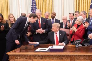 गज़ा शांति समझौते के तहत बनाए गए बोर्ड ऑफ पीस के पीछे ट्रंप के दामाद का दिमाग है। (प्रतीकात्मक तस्वीर)