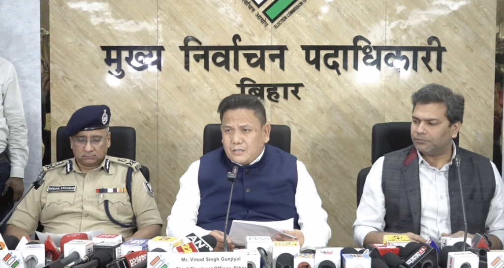 बिहार मुख्य निर्वाचन पदाधिकारी की प्रेस वार्ता जारी।