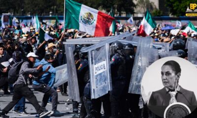 मैक्सिको में युवाओं के प्रदर्शन को बड़ी उम्र के नागरिकों का भी सहयोग मिला। (इनसेट में राष्ट्रपति)