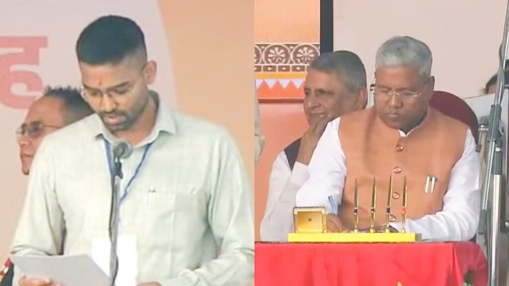 NDA के सहयोगी दल RLM और HAM के प्रमुख नेताओं के बेटों को कैबिनेट में जगह दी गई, दोनों ही विधायक नहीं हैं।