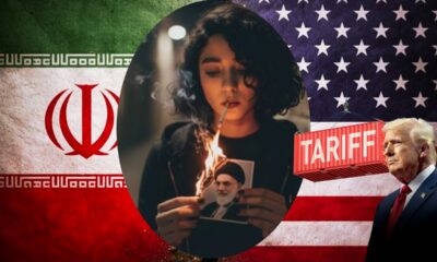 एक प्रदर्शनकारी महिला के ईरानी सर्वोच्च नेता को सिगरेट से जलाने की यह तस्वीर हालिया ईरानी प्रदर्शनों का प्रतीक बन गई है। इस बीच ट्रंप ने ईरानी व्यापार पर टैरिफ लगाकर ईरान ही नहीं पूरी दुनिया को झटका दिया है।