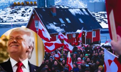 ग्रीनलैंड में ट्रंप की धमकियों के खिलाफ हजारों लोगों ने सड़कों पर उतरकर प्रदर्शन किया।