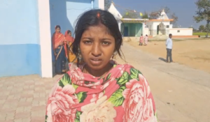 घटना के बारे में जानकारी देती नवजात बच्ची की मां