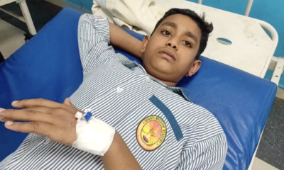 पीड़ित बच्चा सातवीं कक्षा में पड़ता है।