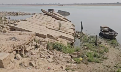 रोहतास का अदृश्य पुल बिना संरक्षण के खराब हो रहा। (तस्वीर - रोहतास संवाददाता)