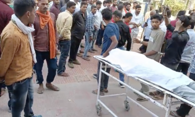 परिजनों को बंदी की तबीयत खराब बताई गई, जब वे अस्पताल पहुंचे तो शव देखकर हंगामा किया। (तस्वीर - बक्सर संवाददाता)