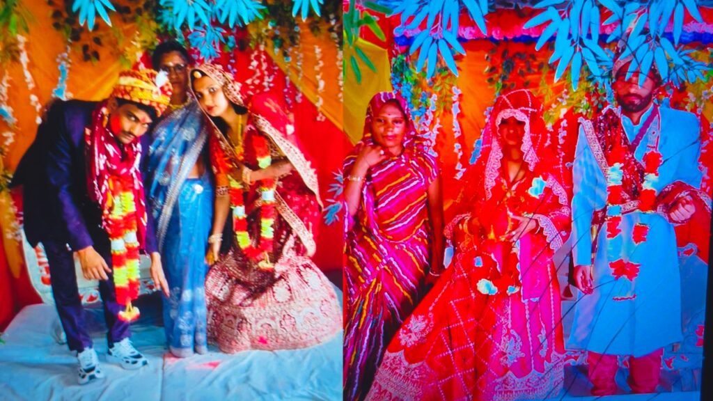 एक ही मैरिज हॉल में हुईं दो फर्जी शादियों के दौरान फोटो भी खिंचे, विदाई हुई फिर रास्ते से दुल्हनें फरार हो गईं। (तस्वीर - गोपालगंज संवाददाता)