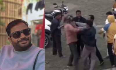 जलालगढ़ प्रखंड प्रमुख (बाये), नशे में स्टेडियम में मारपीट करने का वीडियो वायरल हो रहा है।