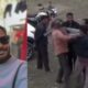 जलालगढ़ प्रखंड प्रमुख (बाये), नशे में स्टेडियम में मारपीट करने का वीडियो वायरल हो रहा है।