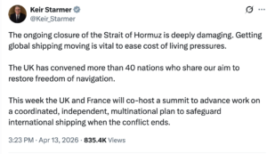 ब्रिटिश पीएम का ट्वीट