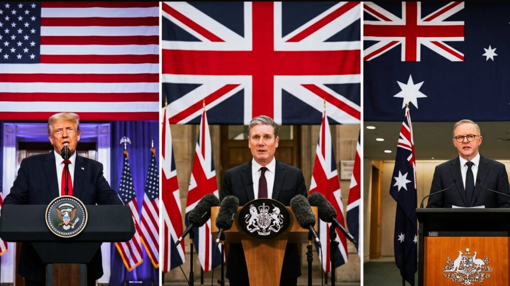 अमेरिका के राष्ट्रपति, ब्रिटेन व ऑस्ट्रेलिया के प्रधानमंत्री आज देंगे देश के नाम संबोधन